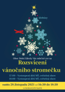 Plakát rozsvícení stromečku