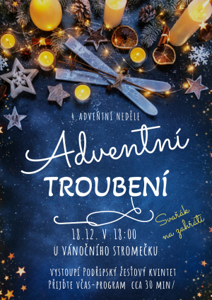 Adventní troubení plakát