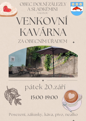 Plakát pozvánka na Kavárnu